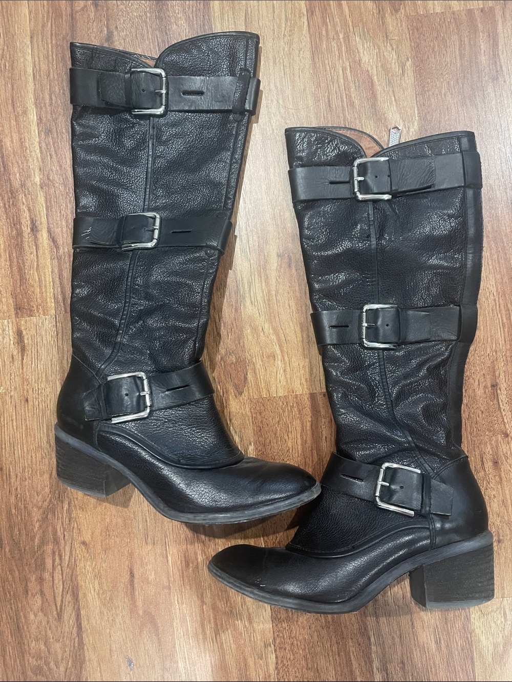 Donald J. Pliner Dax 3 -Buckle boot Black Leather